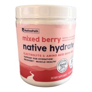 Hydrate Electrolyte Powder Mixed Berry 30 Servings 14 Vitamins MineralsEXP:03/27